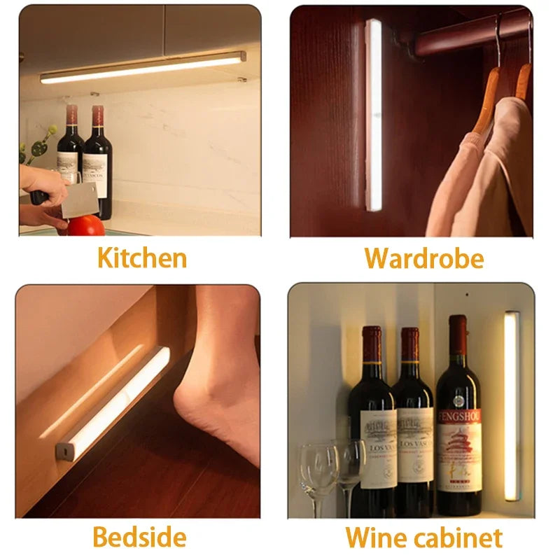 USB Rechargeable LED Motion Sensor Light Bar