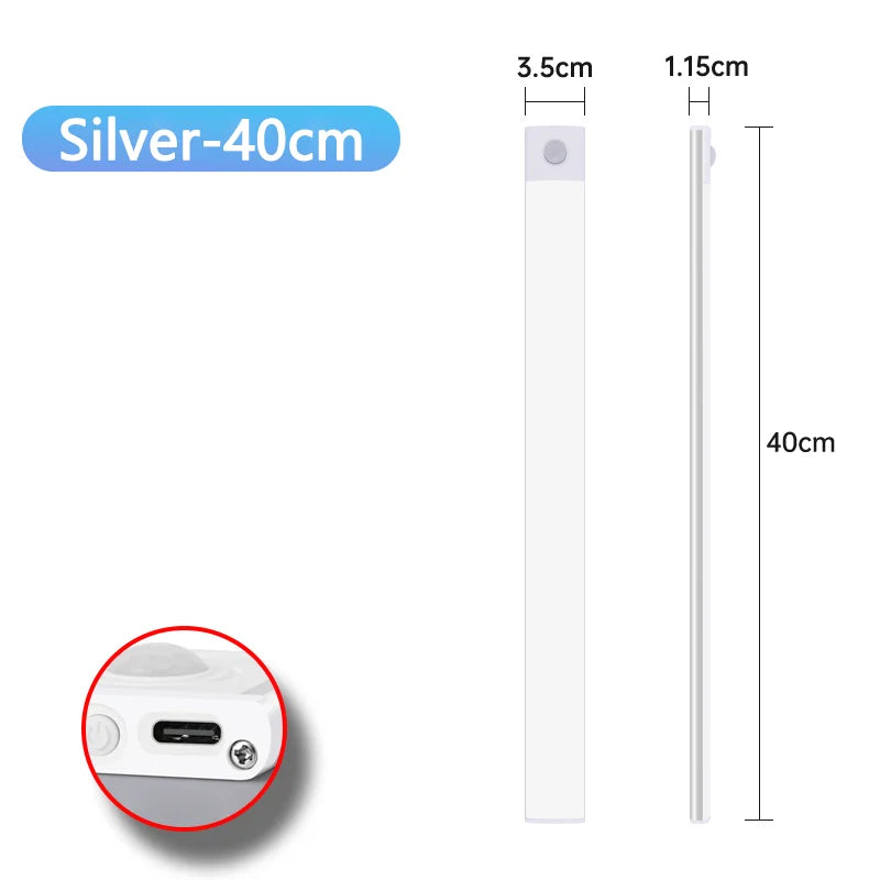USB Rechargeable Motion Sensor Under-Cabinet Light