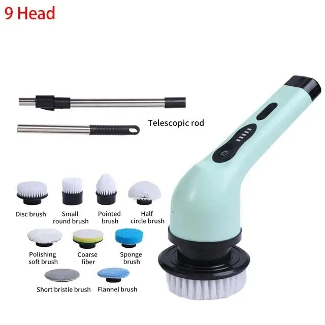 Cordless Electric Spin Scrubber – Multi-Purpose Cleaning Brush