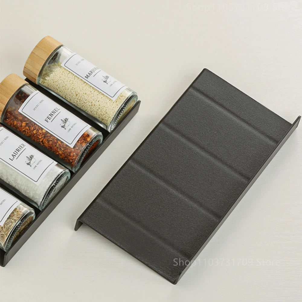 4-Tier Adjustable Spice Rack – Kitchen Cabinet & Drawer Organizer